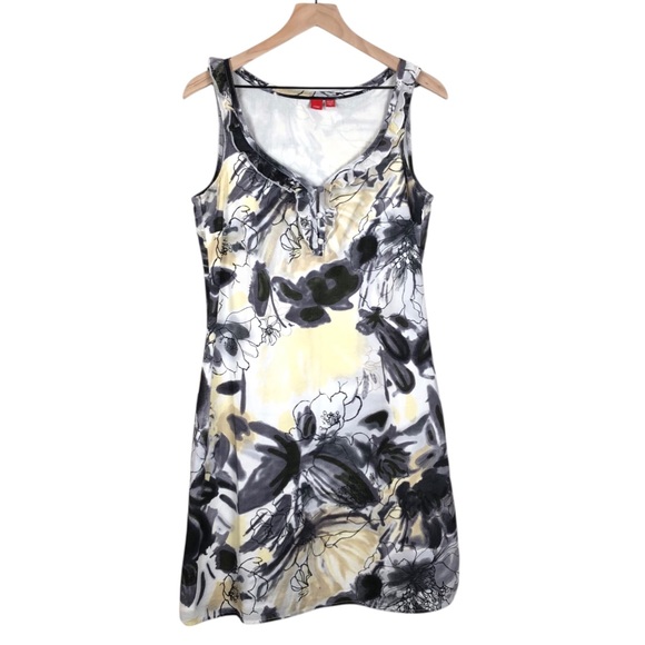 Esprit Floral Dress Sleeveless Ruffle Trim Early 2000’s - Picture 1 of 9